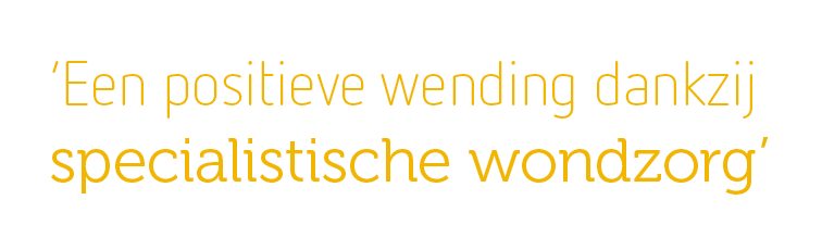 ‘Een positieve wending dankzij specialistische wondzorg’